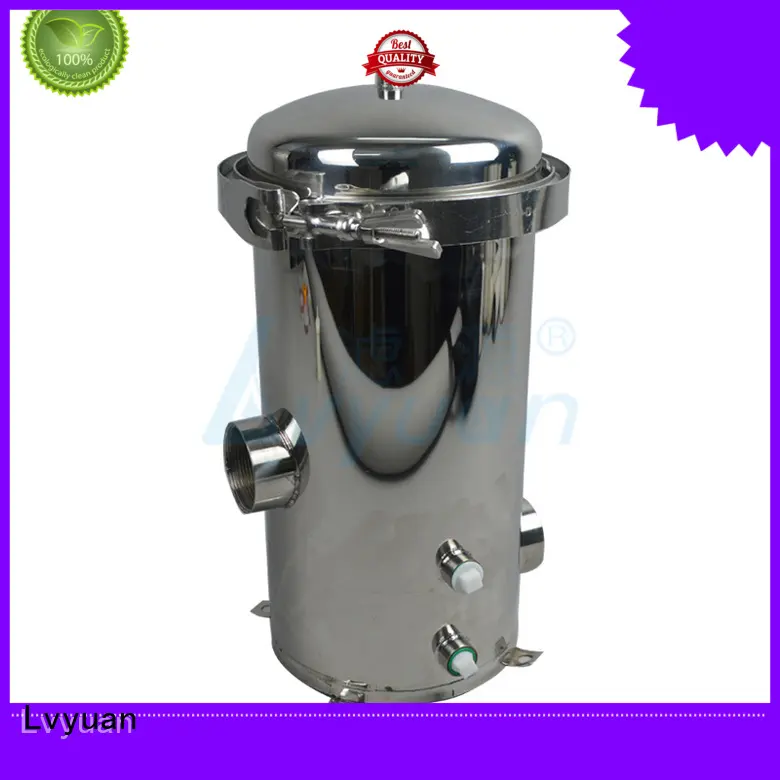 Lvyuan ss bag filter housing with fin end cap for food and beverage 1