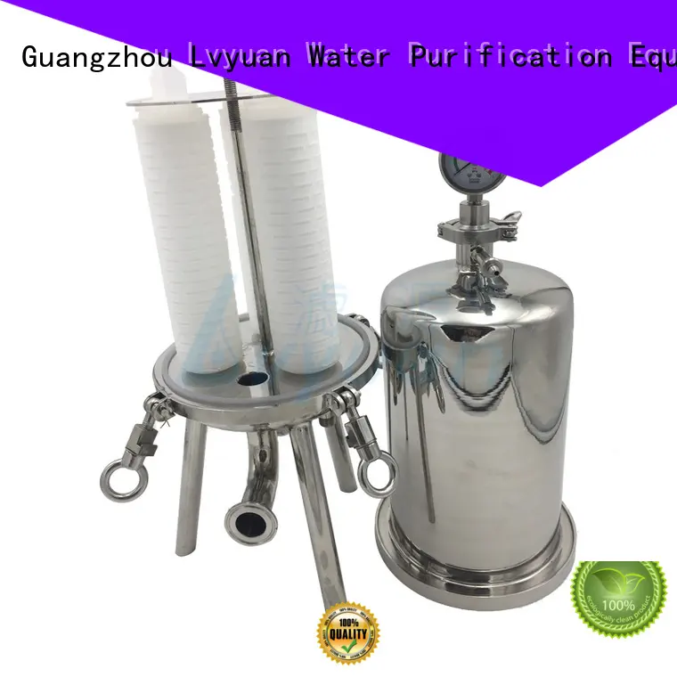 Lvyuan ss bag filter housing with fin end cap for food and beverage1 1