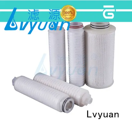 Lvyuan pleated filter cartridge suppliers with stainless steel for industry 1