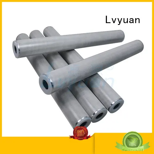 Lvyuan activated carbon sintered filter cartridge supplier for food and beverage 1