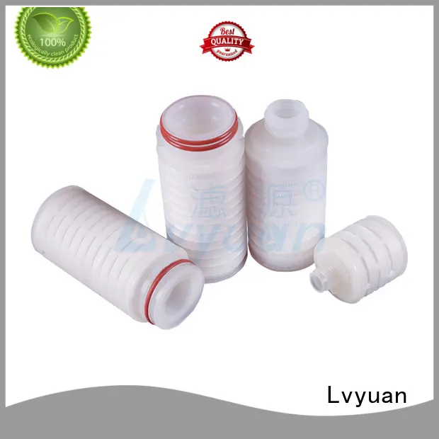 Lvyuan pvdf pleated filter cartridge supplier for sea water desalination 1
