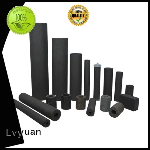 Lvyuan activated carbon sintered filter suppliers rod for sea water desalination 1