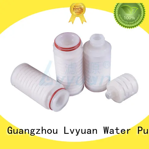 Lvyuan pleated filter cartridge suppliers with stainless steel for sea water desalination 1