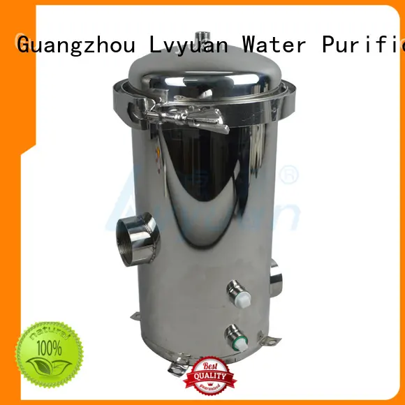 Lvyuan high end stainless steel filter housing with fin end cap for sea water desalination 1