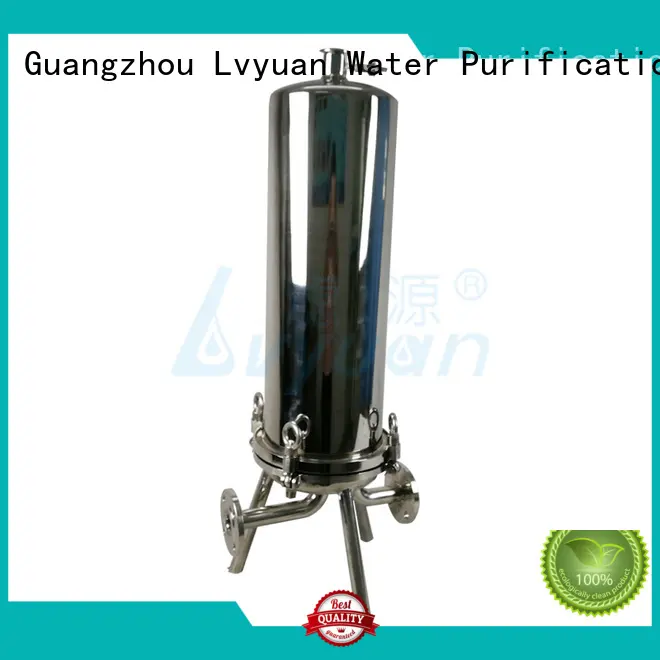 Lvyuan titanium stainless filter housing with fin end cap for food and beverage 1