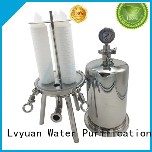 porous ss cartridge filter housing with core for sea water treatment 1