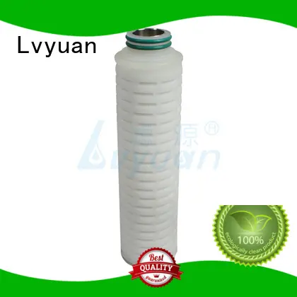 Lvyuan pvdf pleated filter cartridge suppliers manufacturer for food and beverage 1