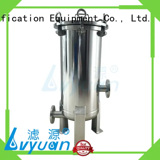 Lvyuan stainless water filter housing with fin end cap for sea water treatment 1
