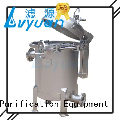 Lvyuan efficient ss bag filter housing with fin end cap for food and beverage 1