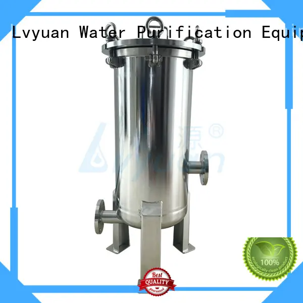 efficient stainless steel bag filter housing with core for sea water treatment 1