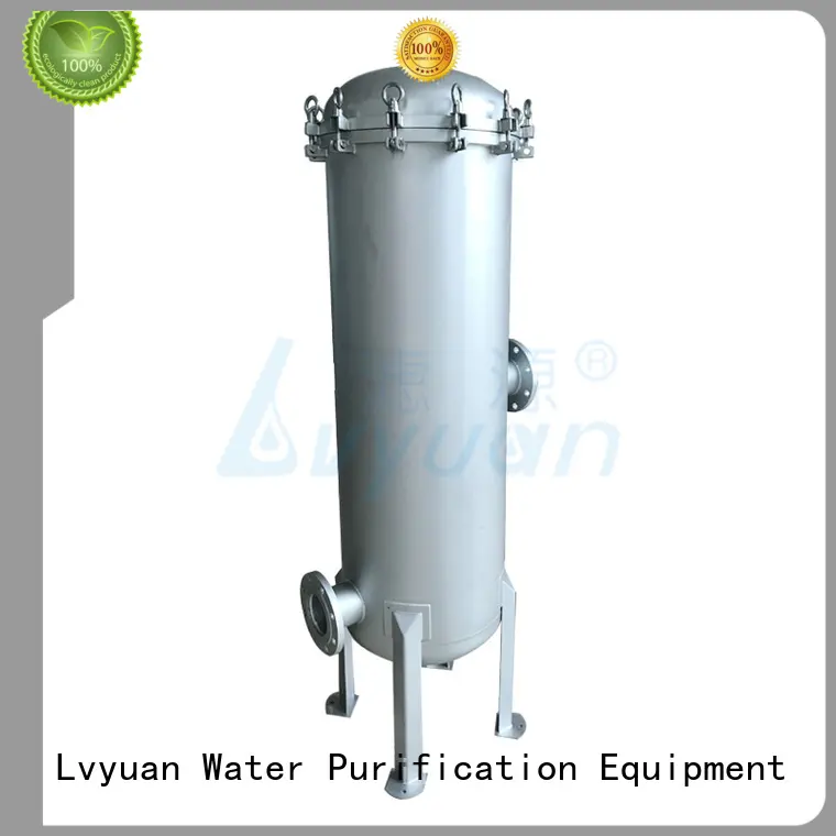 Lvyuan titanium stainless water filter housing with fin end cap for sea water treatment 1