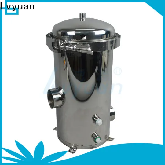 Lvyuan titanium stainless steel water filter housing with fin end cap for sea water treatment 1