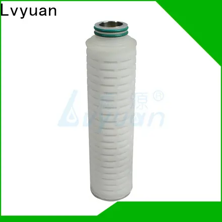 Lvyuan water pleated filter manufacturers with stainless steel for liquids sterile filtration 1