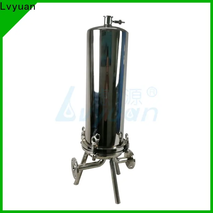 Lvyuan titanium stainless steel water filter housing with fin end cap for industry 1
