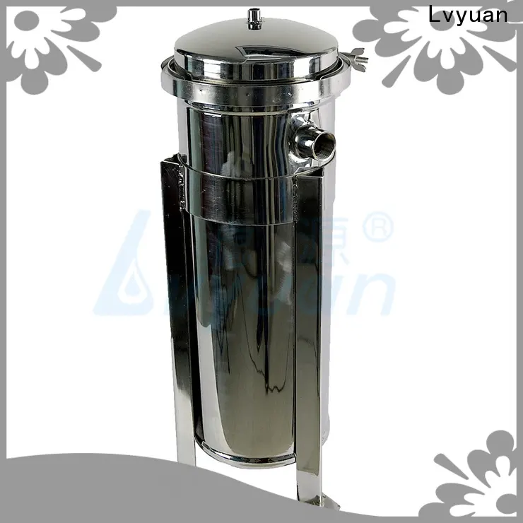 Lvyuan high end stainless steel filter housing manufacturers with fin end cap for food and beverage 1