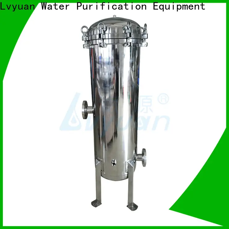 Lvyuan high end ss filter housing manufacturers with fin end cap for sea water treatment 1
