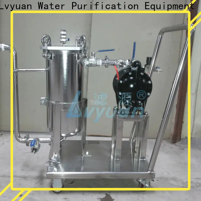 titanium stainless steel filter housing with fin end cap for oil fuel 1