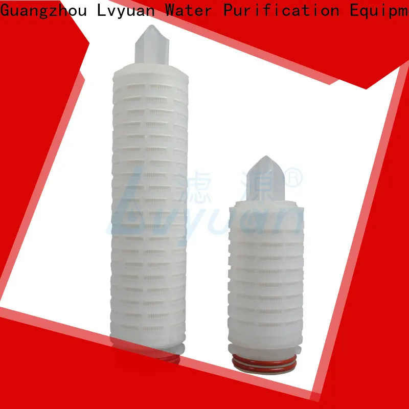 Lvyuan pes pleated filter cartridge suppliers manufacturer for sea water desalination 1