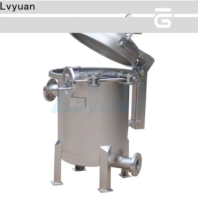 Lvyuan stainless steel bag filter housing with fin end cap for sea water treatment 1