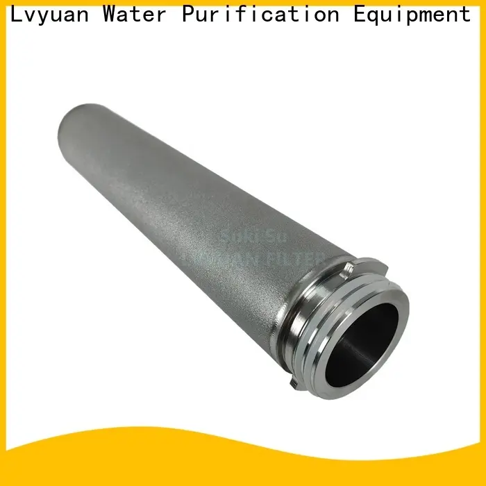 Lvyuan titanium stainless steel filter housing manufacturers with fin end cap for sea water desalination9 1