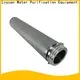 Lvyuan titanium stainless steel filter housing manufacturers with fin end cap for sea water desalination9 1