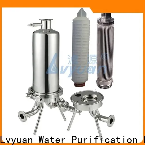 Lvyuan titanium stainless steel filter housing manufacturers with fin end cap for sea water desalination84 1
