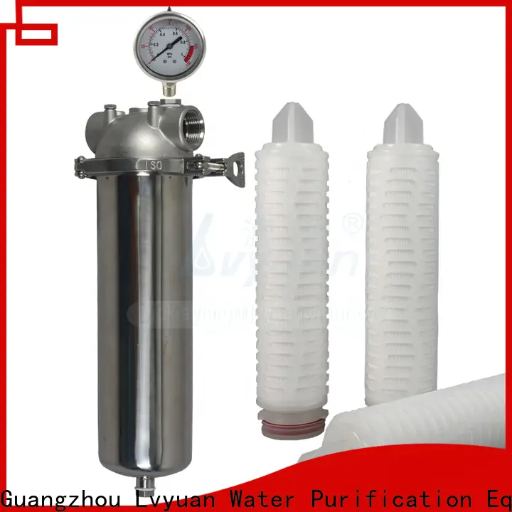 Lvyuan titanium stainless steel filter housing manufacturers with fin end cap for sea water desalination95 1