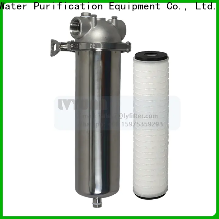 Lvyuan titanium stainless steel filter housing manufacturers with fin end cap for sea water desalination123 1
