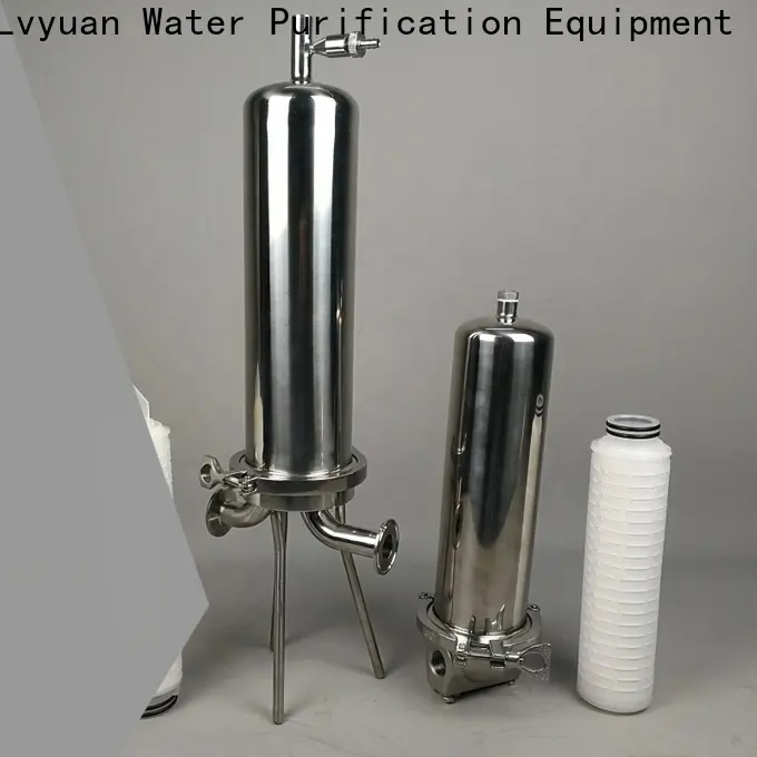 Lvyuan titanium stainless steel filter housing manufacturers with fin end cap for sea water desalination125 1