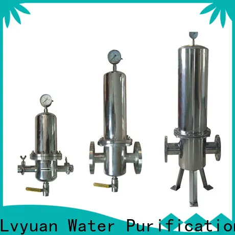 Lvyuan high end ss filter housing with fin end cap for sea water treatment 1