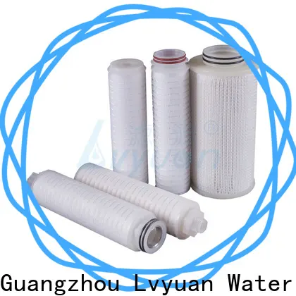 pvdf pleated water filters with stainless steel for food and beverage 1