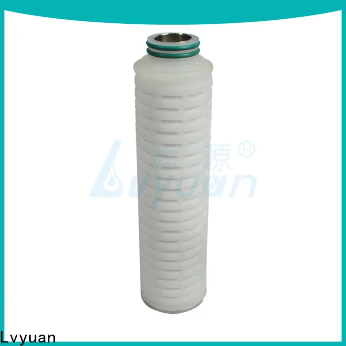 Lvyuan membrane pleated water filter cartridge with stainless steel for sea water desalination 1