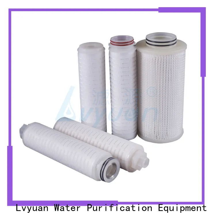 Lvyuan pvdf pleated water filter cartridge manufacturer for sea water desalination 1