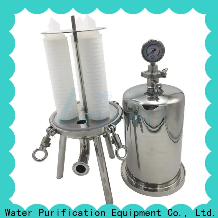 efficient stainless water filter housing with fin end cap for oil fuel 1