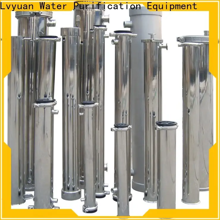 efficient stainless steel water filter housing with fin end cap for sea water desalination 1