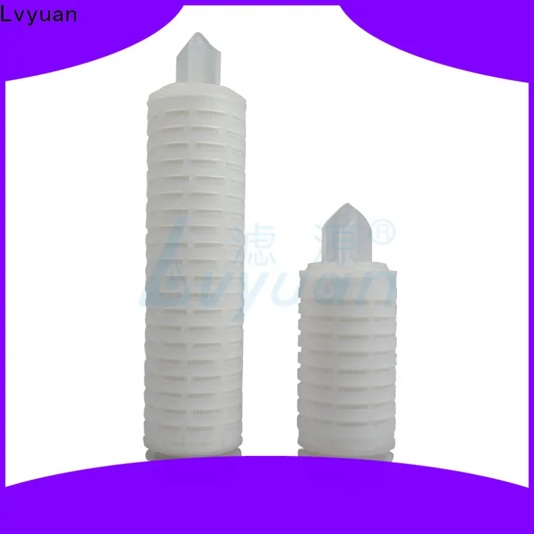 Lvyuan membrane pleated filter cartridge suppliers manufacturer for sea water desalination 1