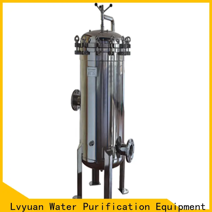 Lvyuan professional stainless water filter housing with fin end cap for food and beverage 1