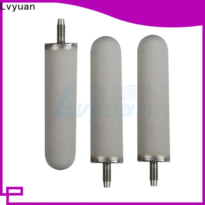 Lvyuan titanium sintered powder metal filter rod for sea water desalination 1