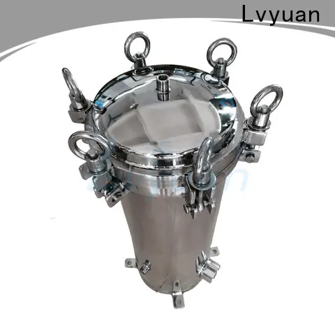 Lvyuan professional stainless steel cartridge filter housing with fin end cap for sea water desalination 1