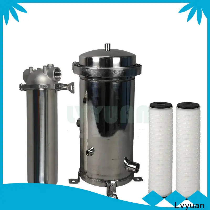 porous stainless steel filter housing manufacturers with fin end cap for sea water desalination 1