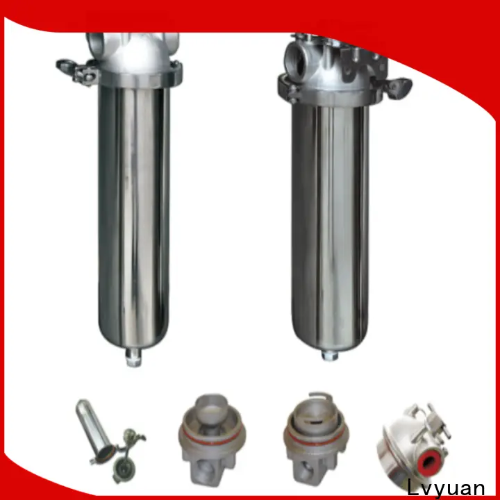 porous stainless steel bag filter housing with fin end cap for sea water treatment 1