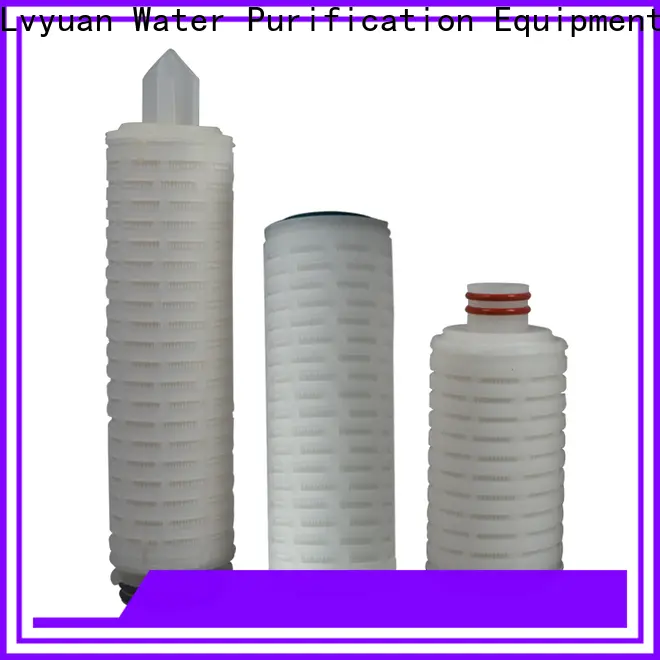 Lvyuan pleated water filters with stainless steel for organic solvents 1
