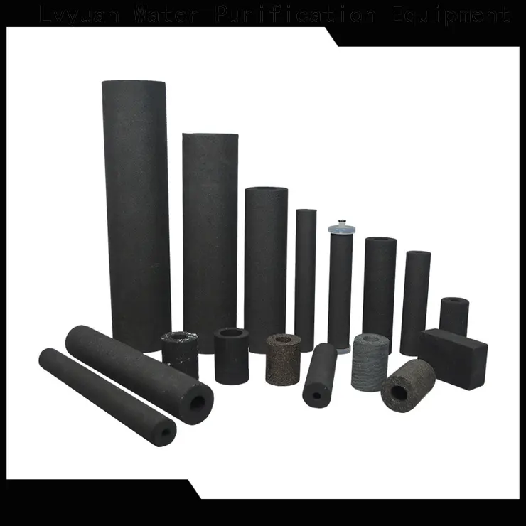 activated carbon sintered filter cartridge rod for food and beverage 1
