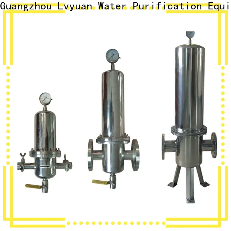 Lvyuan high end stainless steel bag filter housing with core for sea water treatment 1