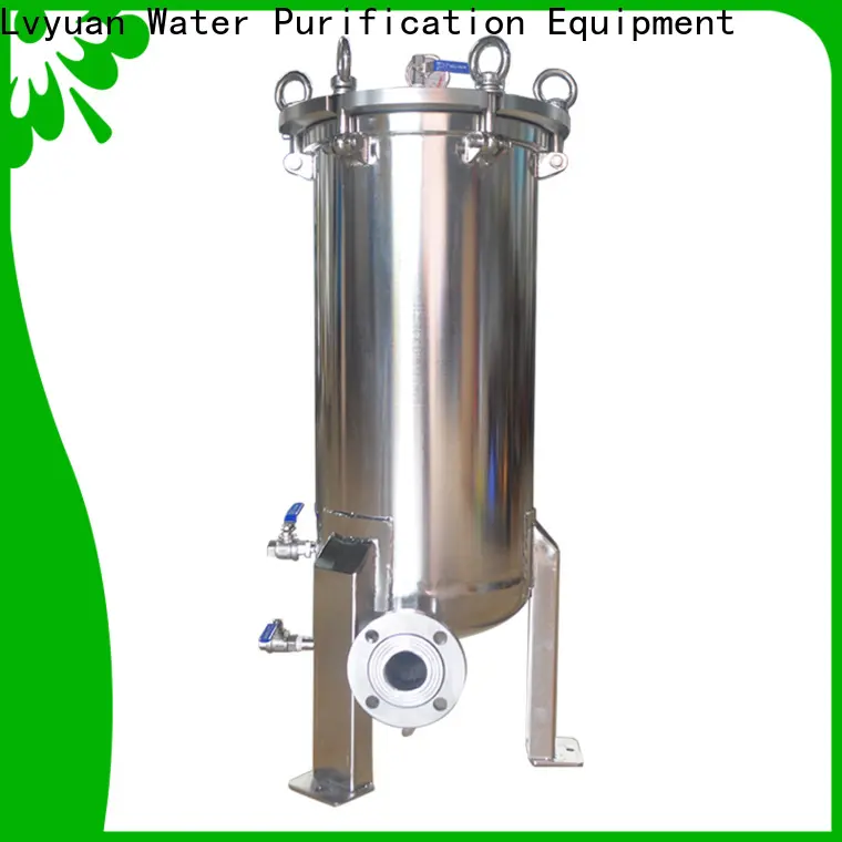 Lvyuan best stainless water filter housing with fin end cap for food and beverage1 1