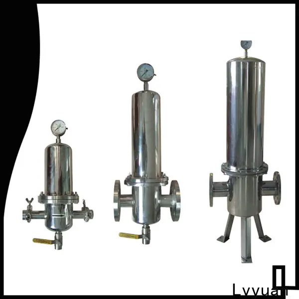 Lvyuan stainless water filter housing with fin end cap for food and beverage1 1