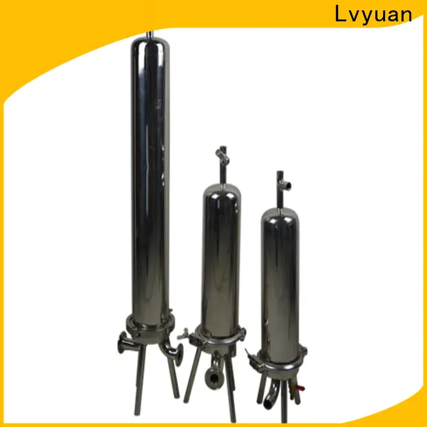 Lvyuan professional stainless water filter housing with fin end cap for food and beverage1 1