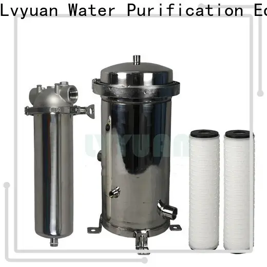 efficient stainless filter housing with fin end cap for food and beverage 1