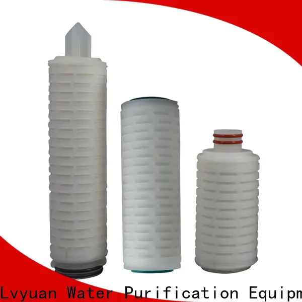 Lvyuan membrane pleated water filter cartridge with stainless steel for organic solvents 1