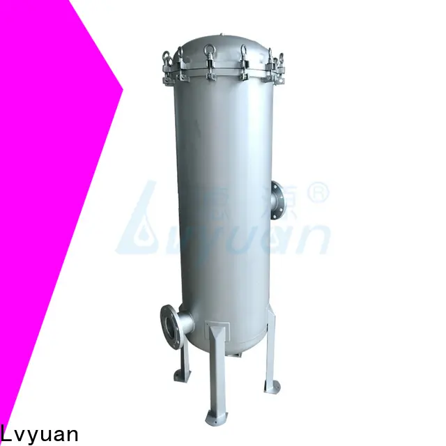efficient stainless steel bag filter housing with fin end cap for food and beverage 1